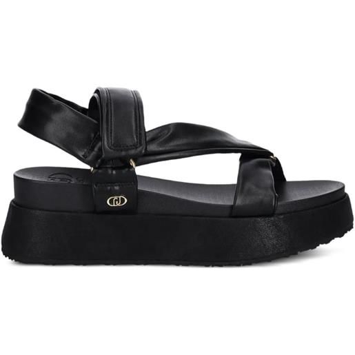 LIU JO sandali con plateau 65mm - nero