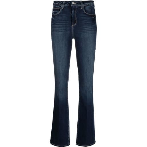 L'Agence jeans selma svasati a vita alta - blu