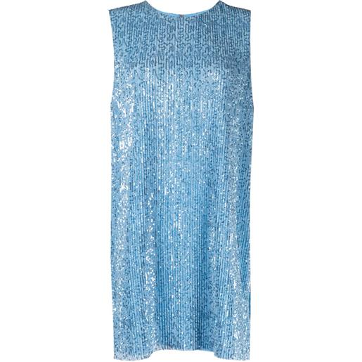 Stine Goya top isha con paillettes - blu