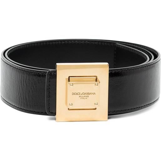 Dolce & Gabbana cintura con fibbia squadrata - nero