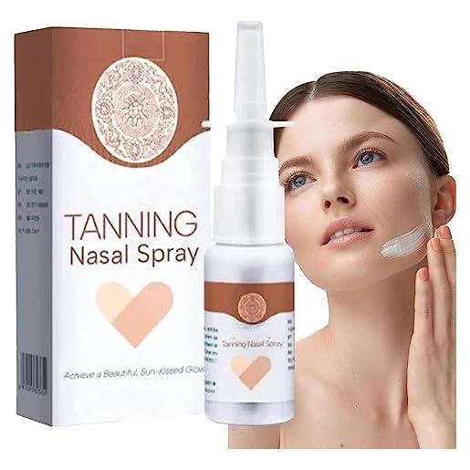 biset spray abbronzante nasale - spray autoabbronzante autoabbronzante idratante senza sole - spray secco abbronzante profondo da 0,7 once, nebbia abbronzante senza sole, nebbia nasale biset