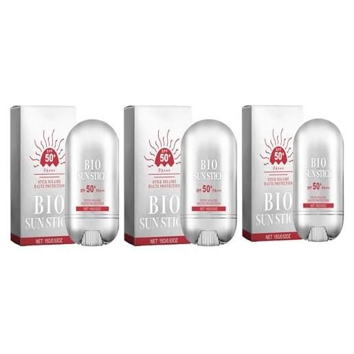 Generic bio sun stick per viso e corpo, peptide 9 bio sun stick spf50, stick solare resistente all'acqua con forte protezione uv, idratante rinfrescante per tutti i tipi di pelle