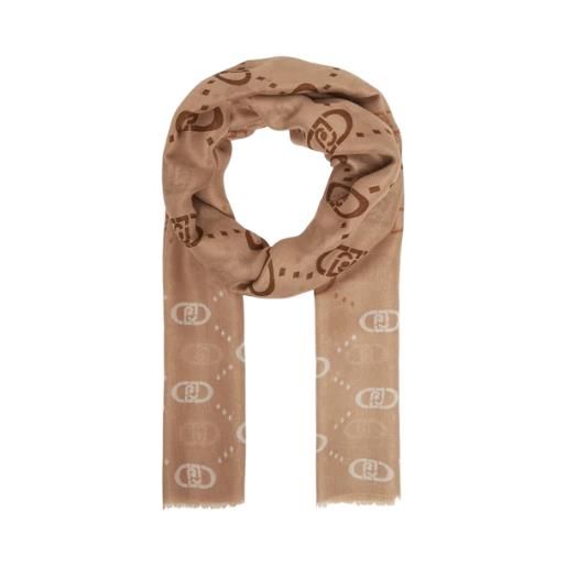 Liu jo sciarpa con logo monogram e sfumature