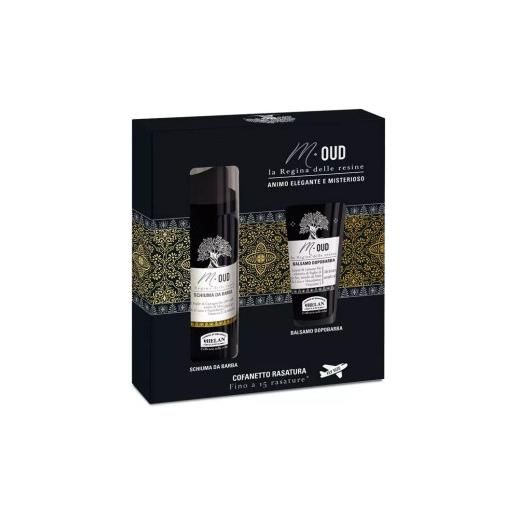 Helan - cofanetto rasatura m-out schiuma da barba balsamo dopo barba confezione 2 pezzi