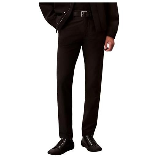 Calvin Klein slim tech stretch trouser pantaloni casual, nero (nero), 38 w uomo
