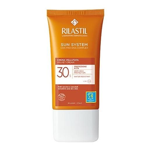 Rilastil - crema vellutata spf 30 - protezione solare viso 50 ml
