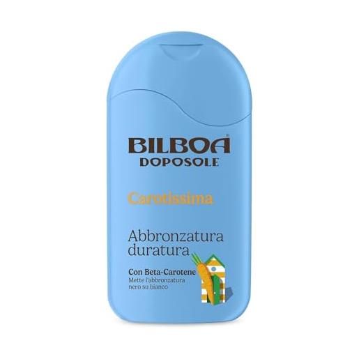 Bilboa, doposole carotissima, abbronzatura duratura con beta-carotene, mette l'abbronzatura nero su bianco, dermatologicamente testato - 200 ml
