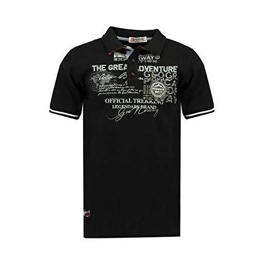 Geographical Norway koresun men polo, nero, m uomo