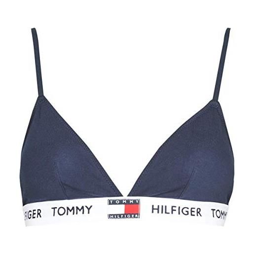 Tommy Hilfiger reggiseno a triangolo donna elasticizzato, blu (navy blazer), xs