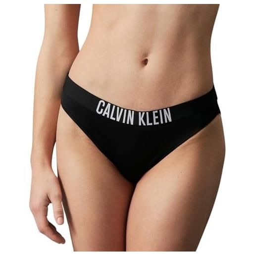 Calvin Klein classic bikini kw0kw01859 costume da bagno bikini, nero (pvh black), m donna
