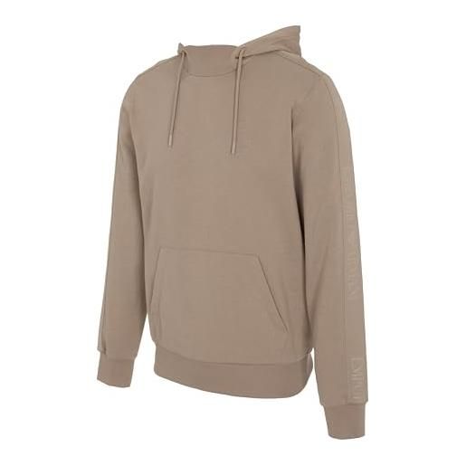 Emporio Armani felpa con cappuccio uomo basic spugna blu xl, blu, xl