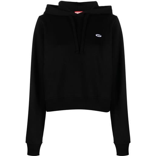 Diesel felpa con cappuccio - nero