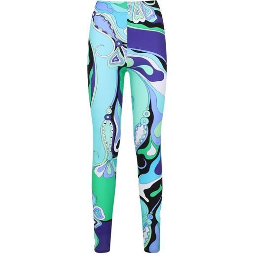 PUCCI leggings con stampa - blu