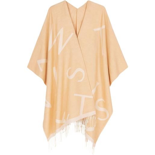 TWINSET mantella con frange - arancione