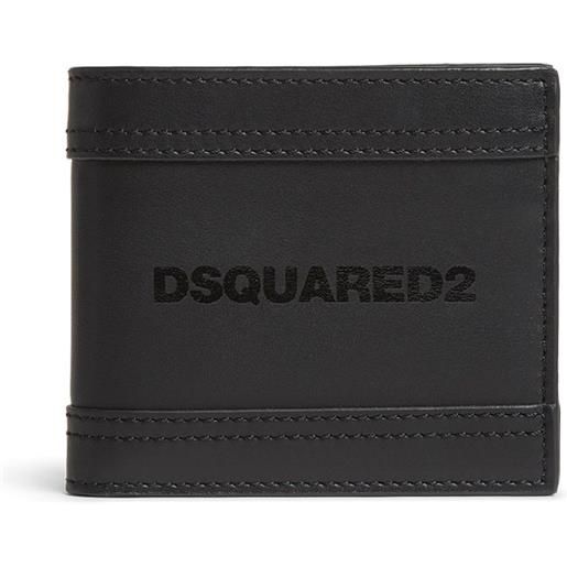 DSQUARED2 portafoglio con stampa - nero