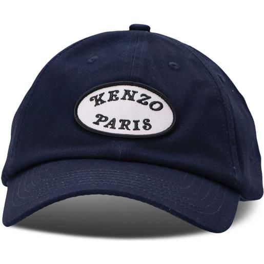 Kenzo cappello da baseball con applicazione - blu