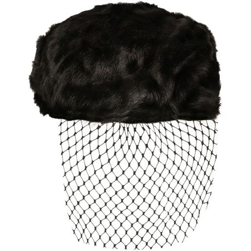 Dolce & Gabbana cappello con veletta - nero