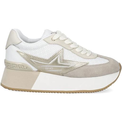 LIU JO sneakers con suola rialzata - bianco