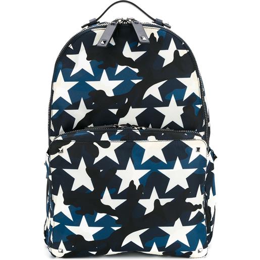 Valentino Garavani zaino rockstud camustars - blu