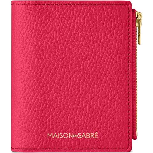 MAISON de SABRÉ portafoglio bi-fold in pelle - rosa