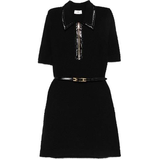 Elisabetta Franchi abito con zip - nero