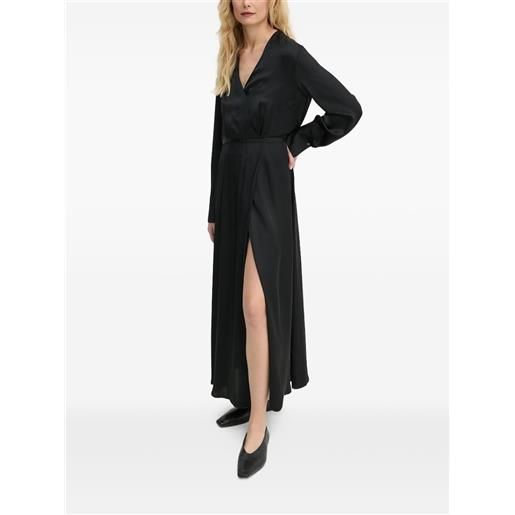 Marc O'Polo abito midi a portafoglio - nero