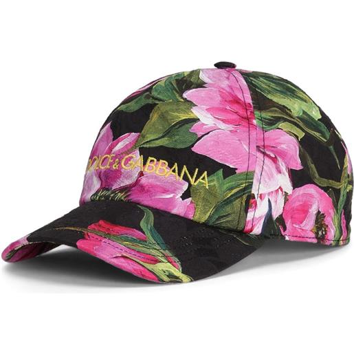 Dolce & Gabbana cappello da baseball con stampa - nero