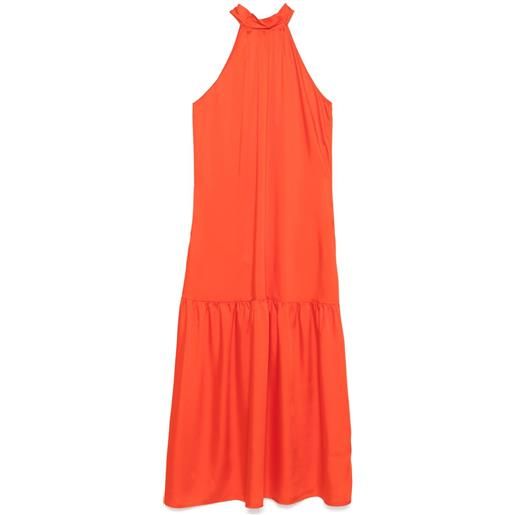 LIU JO abito lungo in raso - arancione