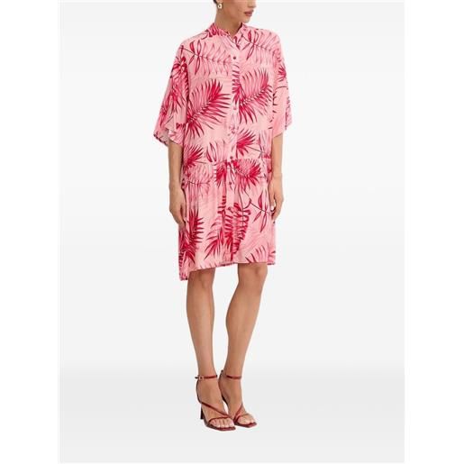 LIU JO abito midi con stampa - rosa