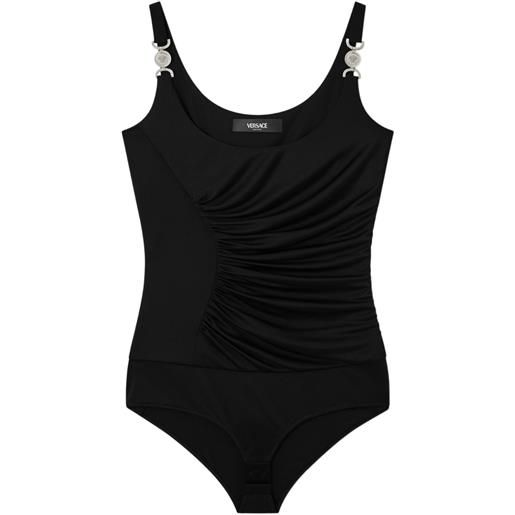 Versace body medusa con ruches - nero