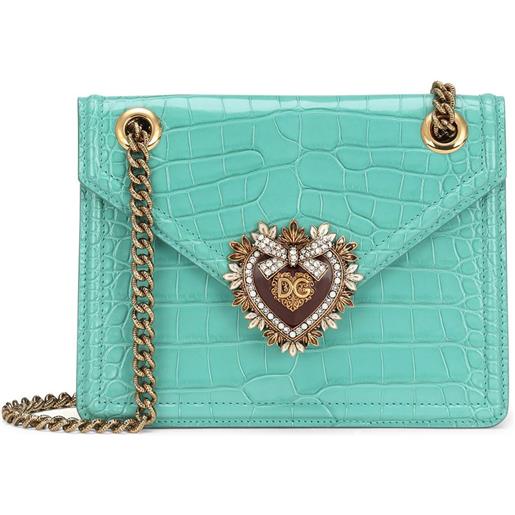 Dolce & Gabbana borsa a tracolla devotion media - verde