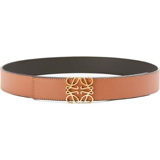 LOEWE cintura anagram reversibile - marrone