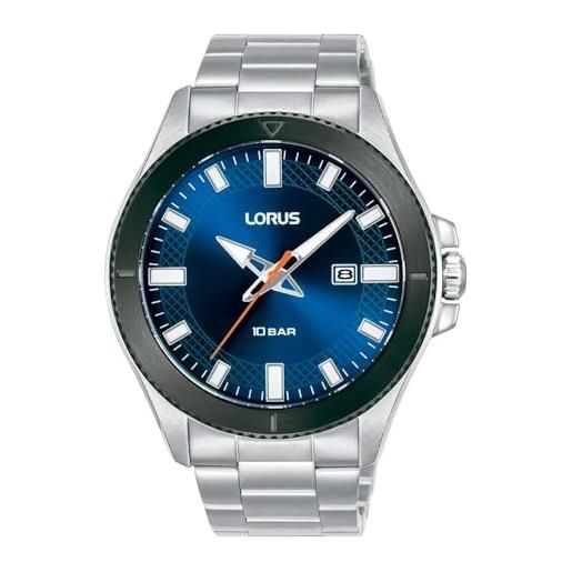Lotus 18757/1 Orologio Uomo Cronografo Al Quarzo – Cassa 45mm Blu, Bracciale Acciaio Inox, Vetro Minerale