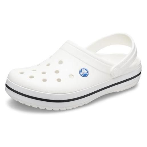 Crocs unisex adulto crocband clog sabot, white, 42/43 eu