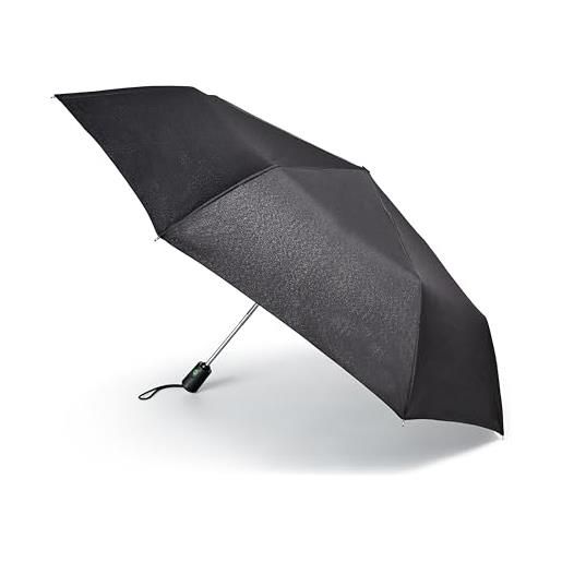 Fulton Fulton open & close 3 - ombrello unisex per adulti, colore: nero, nero, taglia unica, singolo