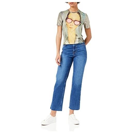 Desigual ts_beatrice t-shirt, black, l da donna