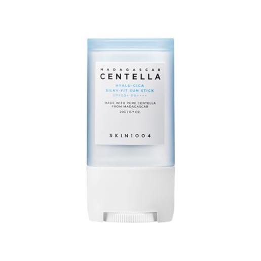 SKIN1004 skin 1004 - madagascar centella hyalu-cica silky-fit sun stick spf 50+ pa++++ stick solare idratante coreano per pelli sensibili senza residui bianchi