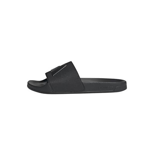 adidas unisex - adulto adilette shower slides, core black/pure black/core black, 43 eu