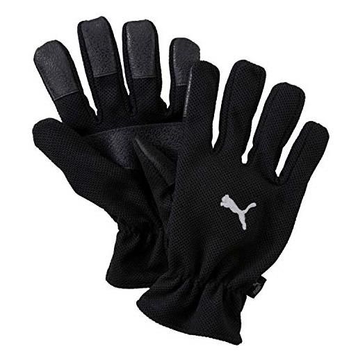 Puma winter players, guanti unisex - adulto, nero (black/white), 12