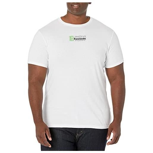 Fox Racing kawasaki manica corta premium tee, maglietta uomo, bianco ottico 2, small