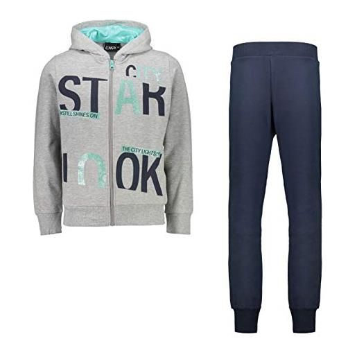 Cmp tuta stretch (felpa e pantaloni), bambina, grigio mel, 104, grigio mel. 