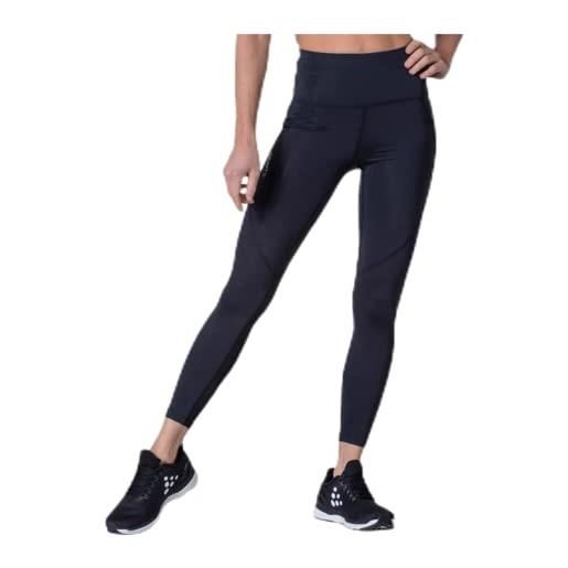 Craft adv ess high waist - leggings da corsa da donna, donna, pantaloni da corsa, 1908774-999000-3, nero, xs