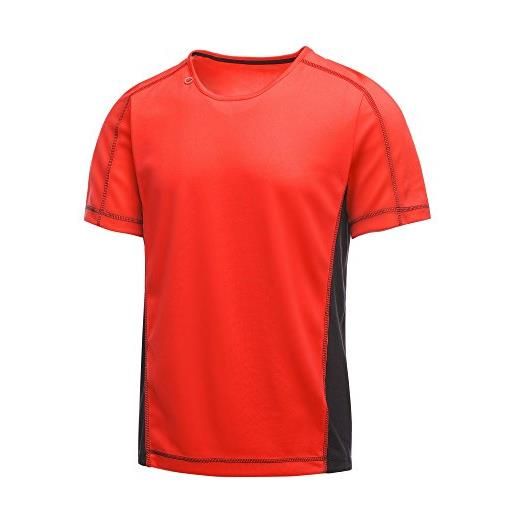 Regatta t-shirt ergonomica beijing uomo leggera e ad asciugatura rapida t-shirts/polos/vests, uomo, classic red/black, m