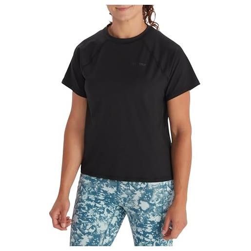 Marmot donna wm's windridge ss, maglia funzionale traspirante, maglia sportiva a manica corta, maglia fitness ad asciugatura rapida, getaway blue, l