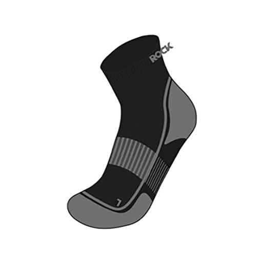 Rock Experience reua01651 running calzini unisex - adulto 0208 (caviar) + 0171 (charcoal gray) 46