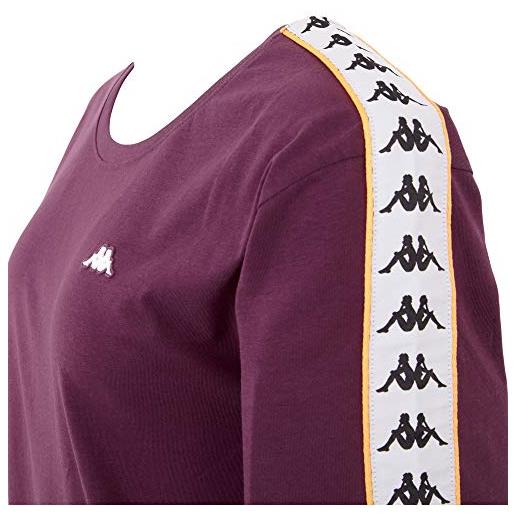 Kappa hedda, t-shirt donna, ortensia, xs