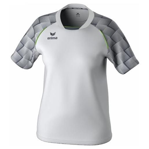 Erima maglietta sportiva evo star (3132408) donna, bianco/slate grey, 38