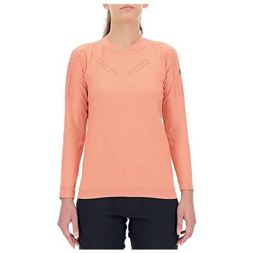 UYN maglia running run fit - maniche lunghe, natex bio-based, haloflex 3d, coolvent, traspirante e termoregolante