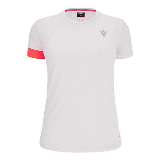 Macron run start scd hattie reflex tshirt prnt wht/ncor ss wmn, t-shirt donna, bianco, m