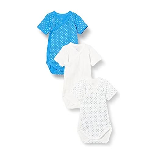 Petit Bateau a0414, body neonato manica corta (pacco da 3) bimbo 0-24, variante 1, precoce